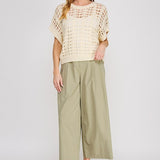 The Scottie Open Weave Sparkle Sweater