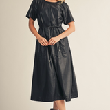 The Tabitha Faux Leather Dress