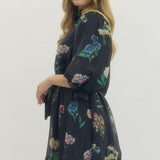The Britta Black Floral Dress