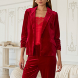 the Juniper - Red Velvet Jacket