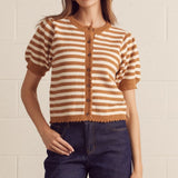 The Artie Striped Short Sleeve Sweater