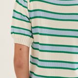 The Birch Stripe Short Sleeve Knit Top