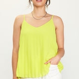 the Reva Pleated Sleeveless Blouse
