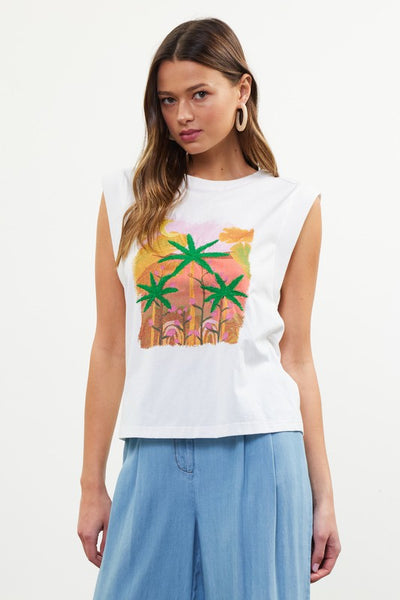 Palm City Graphic top