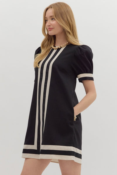 the Elara Stripe Dress