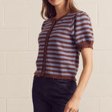 The Artie Striped Short Sleeve Sweater