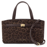 Top Handle Crossbody Chocolate Leopard Bag Orin