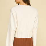 The Julianne Gathered Back Sweater
