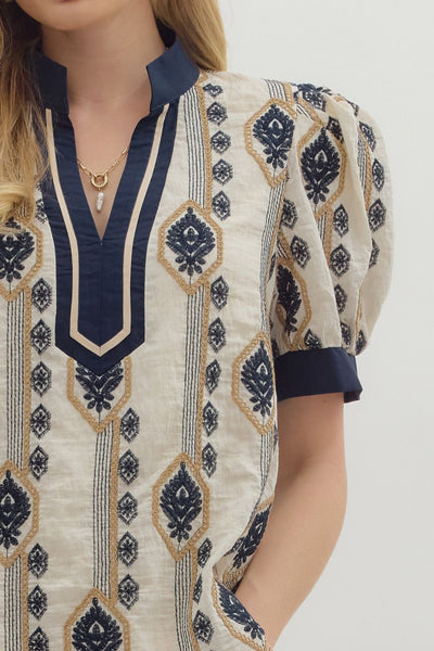 the Harlow Embroidered Top