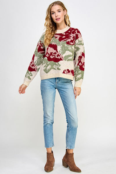 the Celine Floral Sweater