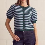 The Artie Striped Short Sleeve Sweater