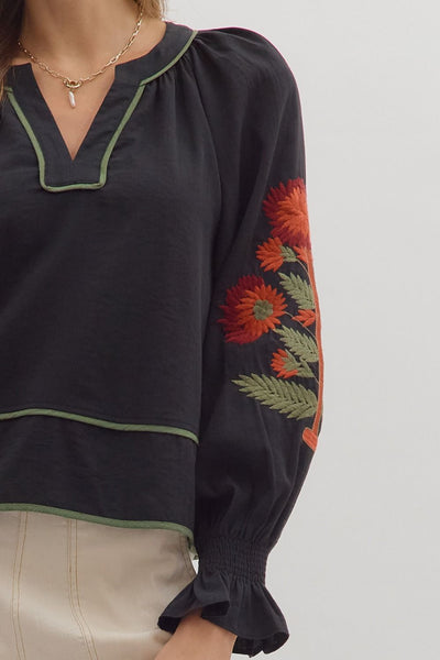 the Diane Embroidered Top