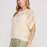 The Scottie Open Weave Sparkle Sweater