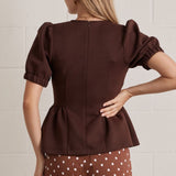 The Quinn Peplum Top - 3 colors