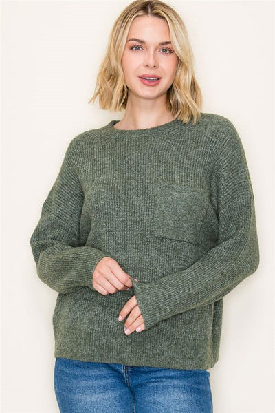 The Jade - Olive Sweater