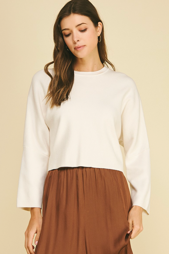 The Julianne Gathered Back Sweater