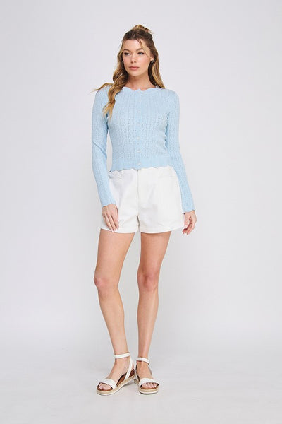 the Logan - blue cardigan