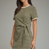 The Stella Tie Waist Stripe Dress