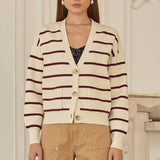 the Elise Striped Cardigan