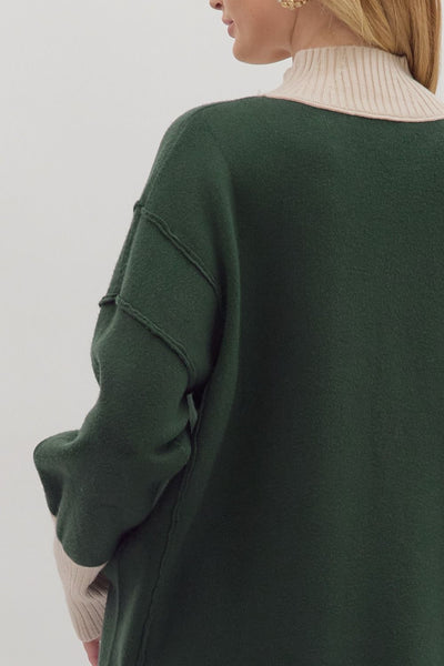 the Aspen Green Sweater