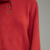 The Paulina Button Sweater
