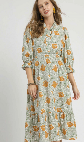the Juliana Floral Fall Dress