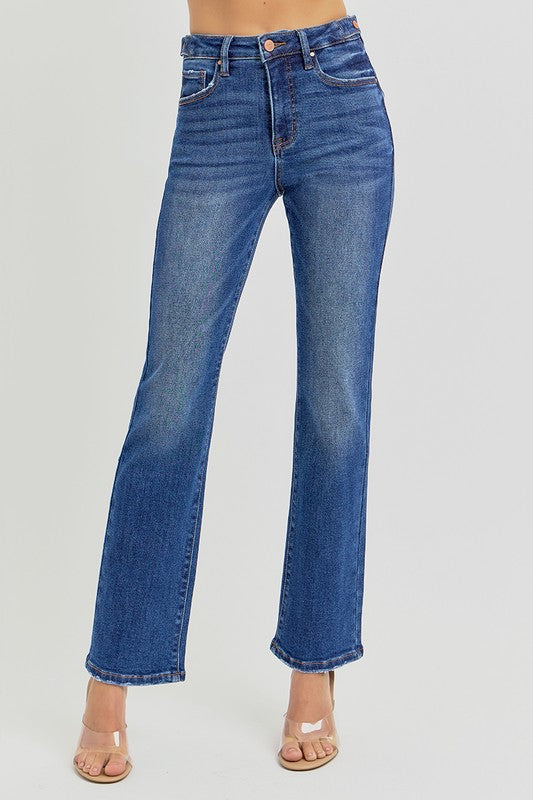 Risen Denim - High Rise Crop Straight  G6
