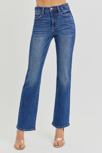 Risen Denim - High Rise Crop Straight  G6