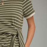The Stella Tie Waist Stripe Dress