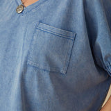 The Maya - Top Blue Mineral Wash