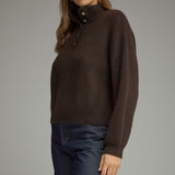 The Paulina Button Sweater