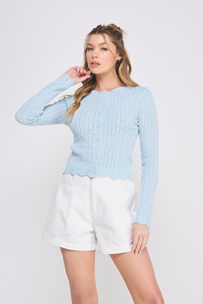 the Logan - blue cardigan