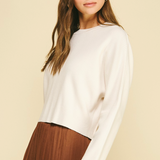 The Julianne Gathered Back Sweater
