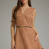 The Casey Faux Suede Dress