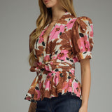 The Annalise Tie Front Blouse