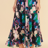 The Pollyanna Abstract Midi Skirt