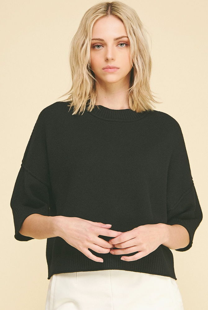The Eldora Short Sleeve Sweater