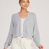 The Willow Soft Gray Cardigan