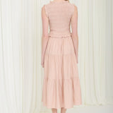 The Becka Smocked Midi Dress