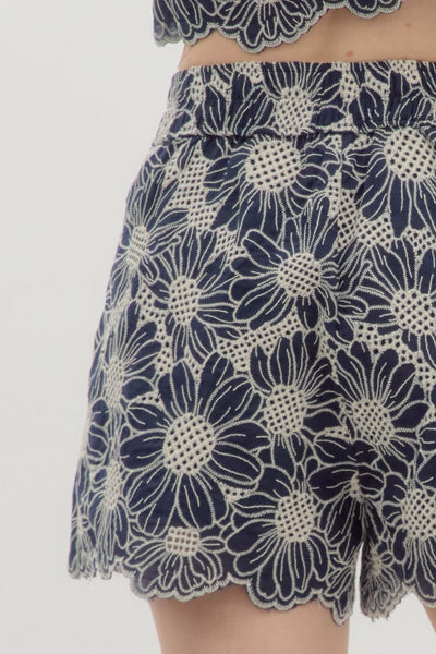 the Belle floral shorts