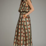 The Bianca High Neck Midi Dress