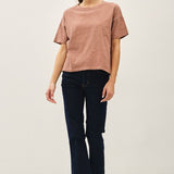 Garment Dye Cotton Slub Tee - Terracotta