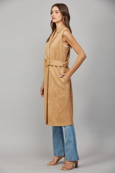 The Leslie Faux Leather Vest