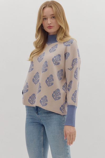 the Tilda Print Sweater