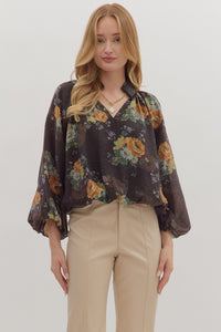 The Quinn - Brown Bubble Top