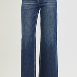 High Rise Cropped Wide Leg Denim - Risen Jeans - D5