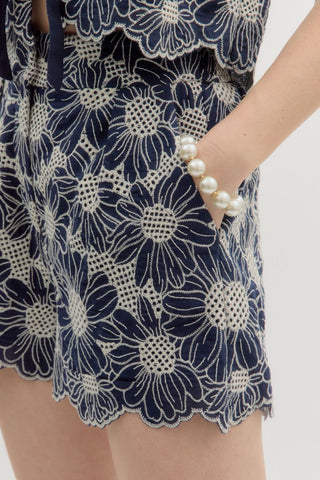 the Belle floral shorts