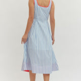 The Kendall Striped Midi Dress