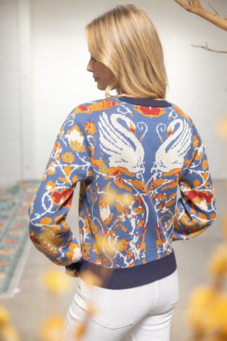 the Colorful Swan Sweater