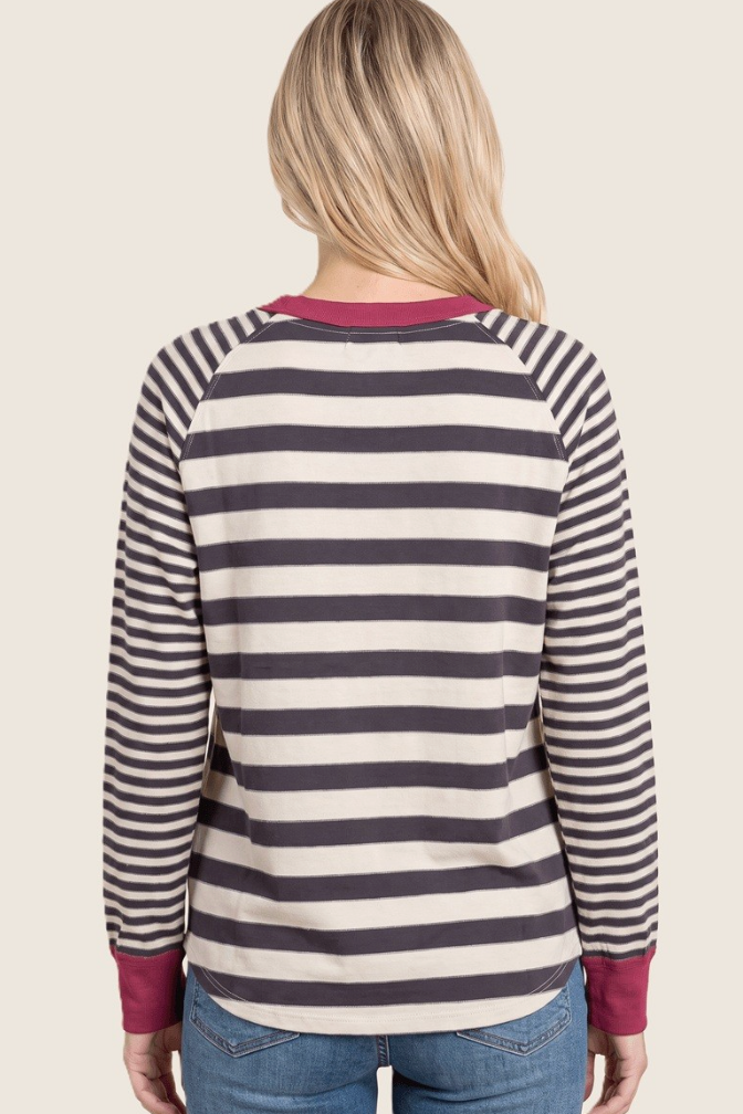 The Hazel Striped Light Sweater